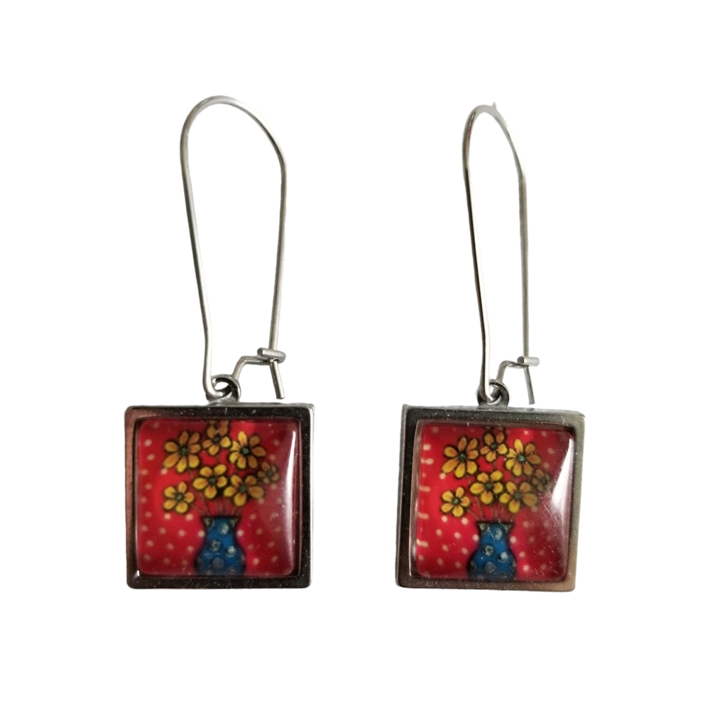 Handcrafted Floral Earrings